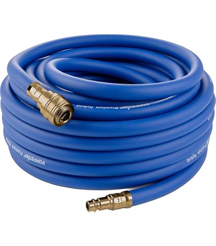 Lumonic 20m Druckluftschlauch I 6mm I flexibel, abriebfest und gewebeverstärkt I Druckluft & Bewässerung I Wasserschlauch I PVC Schlauch bis 20 bar