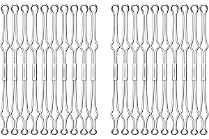 VELOFLEX A290501 - Druciany dociskacz, metalowy, 20 sztuk, srebrny, dociskacz do teczek i segregatorów ringowych