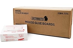 Catchmaster 72TC Trampa para Ratones con Cebo 72 Piezas - Trampas Adhesiva para Ratones Profesional - Sin Veneno para atrapar Ratones - Aplicación en Interiores, Bodegas y Almacenes