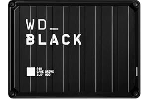 WD_BLACK P10 4TB Game Drive, portable external HDD, works with Playstation, Xbox, PC, & Mac, save up to 125 games