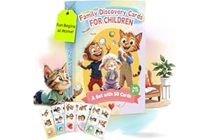 PRINTARA Montessori Discovery Cards for Kids 4+ | 50 Screen-Free Indoor Activities with Spinner & Stickers | Learning Game for Home, Nursery & School | Gift for Boys & Girls
