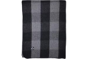 Arcturus Backwoods Wool Blanket - 4.5lbs, Warm, Heavy, Washable, Large | Great for Camping, Outdoors, Survival & Emergency Kits (Gray Buffalo)