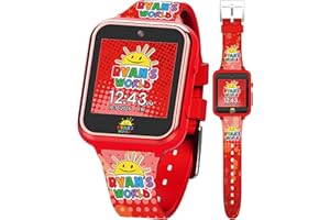 Accutime Touchscreen Interactive Smart Watch, Red, 40mm, Modern