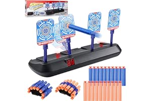 VINTONEY Toys for 4-13 Year Old Boys, Shooting Target Funny Gifts, Digital Target for Nerf Guns, Electronic Scoring Target for Nerf N-Strike Elite/Mega/Rival Series