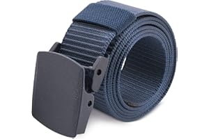 MIBANDERA Cintura di nylon leggera per uomo donna cintura militare tattica ad alta resistenza cintura con fibbia di liberazione rapida senza metallo