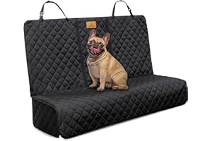 AMZPET Pokrowiec na siedzenie samochodowe dla psa (kompaktowy: 122 cm) - Wodoodporny - antypoślizgowy i odporny na zarysowania - trwały - 56 x 45 x 122 cm