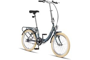 PACTO NINE rower składany - rower wysokiej jakości składany - 27 cm stalowa rama - 20 cali aluminiowe koła - 3 koła zębate Shimano NEXUS - V-Hamulce - Łatwy do zginania - zielony