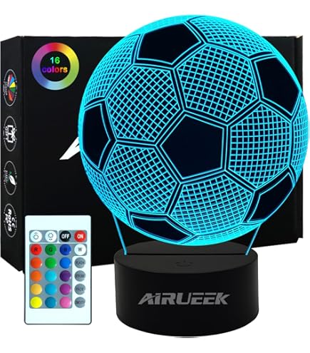 Luce Notturna 3D Con Telecomando - Lampada LED Con Effetto Ottico Per Camera, 16 Colori, Regalo Originale Per Bambini E Adulti - Foto 11