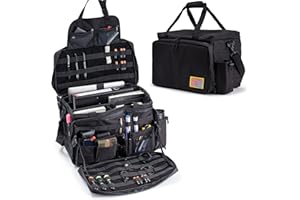 MOSSA Patrol Bag Strafverfolgung, Auto-Vordersitz-Organizer mit Getränkehaltern, wasserabweisende Polizeiausrüstung, passend für Fahrzeug-Beifahrersitz