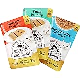 Kennel Kitchen Wet Cat Food Variety Pack | Chicken in Jelly 80g x 4 | Tuna in Jelly 80g x 4 | Fish Chunks in Gravy 80g x 4 |