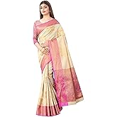 Enthone Women's Woven Banarasi Kanchipuram Art Silk Saree with Blouse Piece