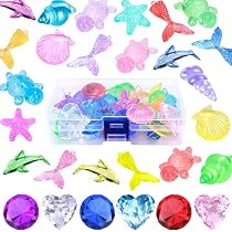 Set Di 16 Gemme Colorate Per Caccia Al Tesoro In Piscina - Giocattoli Subacquei Che Affondano Con Borsa - Per Bambini