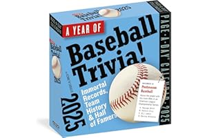 A Year of Baseball Trivia Page-A-Day® Calendar 2025: Immortal Records, Team History & Hall of Famers
