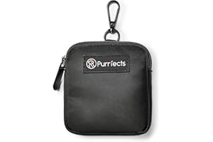 Purrfects Dog Treat Pouch (Black) with Clip - Pouch Bag Dog Treat Bag Treat Pouch for Dog Training Treat Pouch