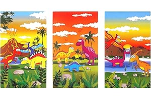 HENBRANDT 20x Mini Dinosaur Notebooks Kids Children’s Stationery for Girls and Boys Birthday Party Home School Classroom Prize Loot Bag Filler Party Favour