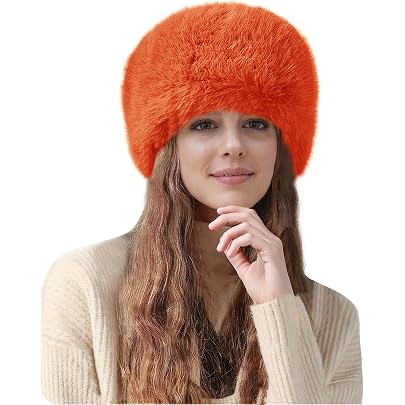 Cappello Invernale Donna In Pelliccia Sintetica – Berretto Caldo Morbidissimo Per Passeggiate E Sci – Colore Beige