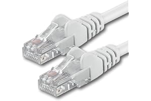 1ATTACK.DE Kabel sieciowy Cat6 o długości 2 m (1 sztuka biały)