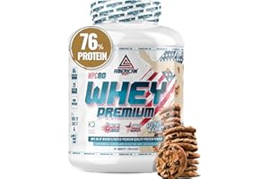 AS American Suplement | Premium Whey Protein | Proteína de Suero de Leche | Aumentar Masa Muscular | Alta Concentración de Proteína WPC80 | Kyowa Quality® (2 kg, Cookies)