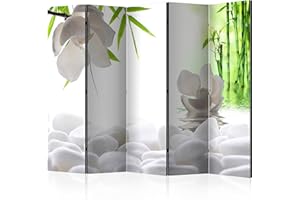 murando - Paravento da Interno Fiori 225x172 XXL 5 Pannelli - Stampa Unilaterale su Tela in TNT - Separe per Ufficio Ambienti Paraventi Decorazioni Moderno Soggiorno - Pietra b-B-0152-z-c