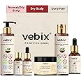 VebixProfessional Customized Regimen -Full Kit- Lotus AntiHairfall Shampoo & Neem Oil + Hair Glow Serum + Onion Hair Mask + Hair Booster Serum & Kumkuma Face Brightening Oil -10.82 Fl.oz (Dry Scalp)