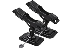 OROOTL Soporte Cañas de Pescar para Barco Cañeros Barco Soporte para Cañas de Pescar y Kayak 360 ° Ajustable Caña de Pescar Accesorios