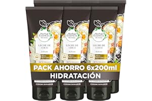 Herbal Essences Acondicionador Hidratante Con Leche De Coco, Para Pelo Seco, 6x200ml