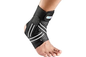Fitomo Ankle Support for Sprained Ankle, Ligament damage, Weak Ankle, Ankle Brace for Men and Women with Removable Stabilizers for Injury Prevention and Recovery, Suitable for Wearing in Shoes