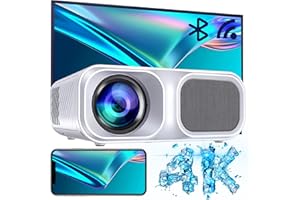 HOJOCOJO Proiettore 4K, Full HD 9800 Lumen Native 1080P, 5G WiFi Bluetooth Proiettore Video, LED Home Cinema Video Proiettore 350'' Display Compatibile con Fire Stick, Smartphone, Proiettore PS5