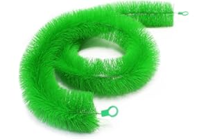 Wiltec Brosse pour Fraie 200cm Ø 15cm Brosse de reproduction Verte Brosse de ponte pour Carpes Koï Bassin Étang Équipement aquatique Entretien Étang Bassin de Jardin