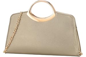 Kasgo Bolso Fiesta Mujer, Bolso de Mano Clutch Moda Cartera de Cuero Vegano Bolso de Hombro Bolso Bandolera para Baile Fiesta Ceremonia Boda Novia