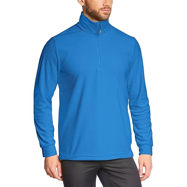 Livonmone Heren fleece pullover warm microfleece sweatshirt halve rits