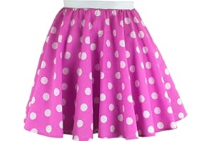 BRIGITTA Girls Rock n Roll Polka Dot Skirt 50's / 60's Style Fancy Dress