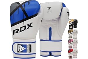 ‎RDX RDX Boxhandschuhe Muay Thai Kickboxen Sparring, Maya Hide Leder EGO Boxing Gloves, Sandsack Boxsack Punchinghandschuhe Adult, Kickboxhandschuhe Kampfsport MMA Training 8 10 12 14 16oz, Männer Damen