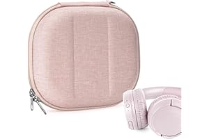 Geekria NOVA Etui na słuchawki douszne kompatybilne z JBL Tune 510BT, Tune 660NC, Tune 560BT, Tune 500BT, Jr 310BT Etui, wymienna torba podróżna z twardą skorupą i schowkiem na kabel (różowy)