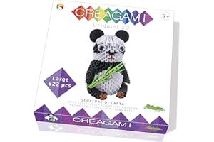 CreativaMente- Creagami Panda Gioco di Creativita Origami Modulari, Multicolore, 734
