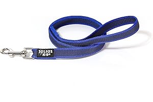 JULIUS K-9 Julius-K9 216GM-B-S1 Laisse antidérapante Color & Gray avec poignée, 20 mm x 1 m, Bleu-Gris