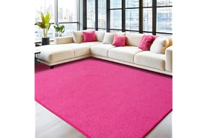 Rezutan Matta, vardagsrum, stor, 160 x 230 cm, tvättbar matta med kort lugg, fluffig, mjuk och halkfri, enfärgad, modern desi