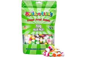 Munch-o-licious Gefriergetrocknete Süßigkeiten - Freeze Dried Candy 150g - Crazy Sour Crunch - Handgefertigt in UK - Abenteuerliche Naschkatzen Begeisterung-TikTok Hit Gefriergetrocknete Süssigkeiten
