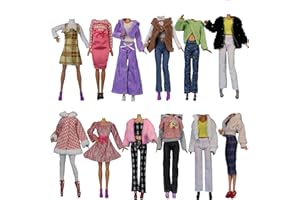 LANCE HOME Ropa para 29cm Muñeca, 5 Conjuntos Moda Abrigo de otoño Vestidos Pantalones Zapatos Sombrero Rompevientos para 29cm Muñecas Accesorios Bebé Regalos (G)