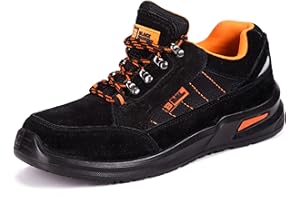 Black Hammer Mens Safety Boots Steel Toe Cap Work Shoes Ankle Trainers Hiker Protective Mid Sole S1P SRC 9952