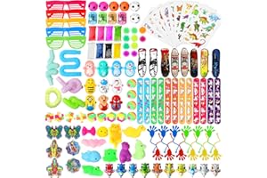 Donlala Party Bag Fillers for Kids, 128PCS Small Toy for Party Bag, Kids Party Favours for Boys Girls, Lucky Dip Prizes for Kids, Gift for Birthday Party, Classroom Rewards, Children's Day, Christmas