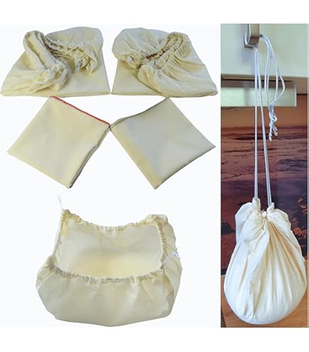Sacs étamine Lavables Réutilisables 3 Sacs Filtrants Réutilisables 45x60cm - Fromage, Jus, Café Bewudy Sac Filtration