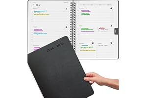 MILULA STUDIOS A4 Diary 2024 & 2025 - Work Diary JUL 2024 to AUG 2025 - Soft Cover Minimalist Appointment Planner 2025 - Better Organisation - Weekly Planner 2024 - Academic Diary 2025-2025 Daily Planner Diary