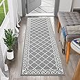 HEBE Indoor Door Mat 20"x59" Non Slip Front Door Welcome Mats Washable Shoe Mats Dirt Trapper for Entryway Low Profile Kitchen Carpet for Entrance Hallways Entrance Mat for Dogs