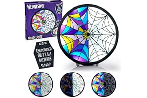 WOW! STUFF Wednesday Window Moodlight with Multi-Modes | Wednesday Addams Giftable Light | Official Merchandise, Collectibles, Toys and Gifts for Teens, Adults and Fans of the hit Netflix Series