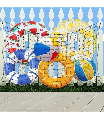 Filet de rangement pour bouées de piscine | Grand sac filet polyvalent anti-affaissement | Organisateur de Matelas Gonflables - Pour jardin, terrasse