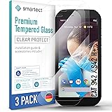 smartect Vetro Temperato [3 Pezzi, Clear] per CAT S42 / S42 H+, Pellicola Protettiva HD Anti Graffio, Senza Bolle, Durezza 9H