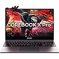 CHUWI CoreBook X Pro Laptop 12thGen i5-12450H Processor 15.6" Laptop with 16GB DDR4 RAM and 512GB SSD, FHD Display, Backlit Keyboard, Windows 11, Gray, 3xUSB3.0,1xHDMI,SD Card Slot,3.5MM,Camera Switch