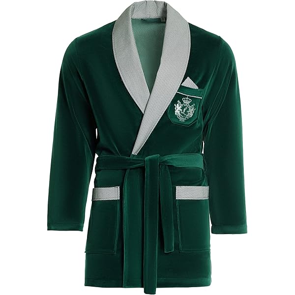 Badjas van badstof, 100% katoen, met 2 grote voorzakken in exclusief meanderdesign, voor dames en heren, zwart, wit, goud, zwart, XL