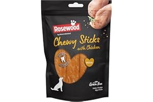Rosewood Pets Unlimited Chewy Sticks with Chicken, Medium, Grain Free, High Protein Dog Treats - 4pc, 100g